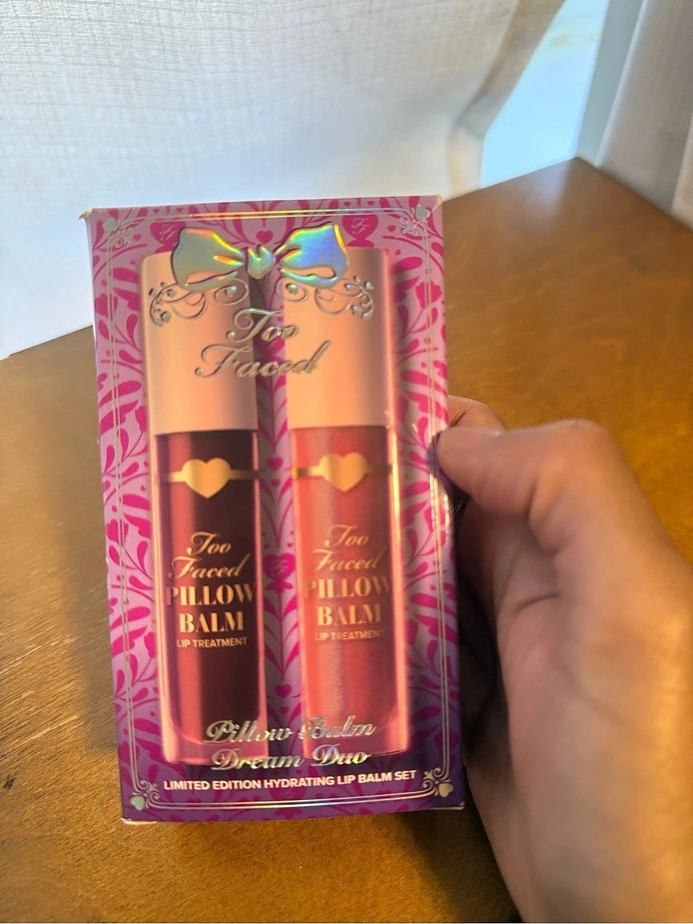 Too Faced Pillow Balm Dream Duo Lip Treatment Pink & Red